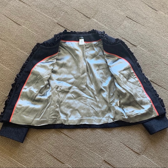 J.Crew Navy Wool Blazer| Size 0 - Picture 5 of 6